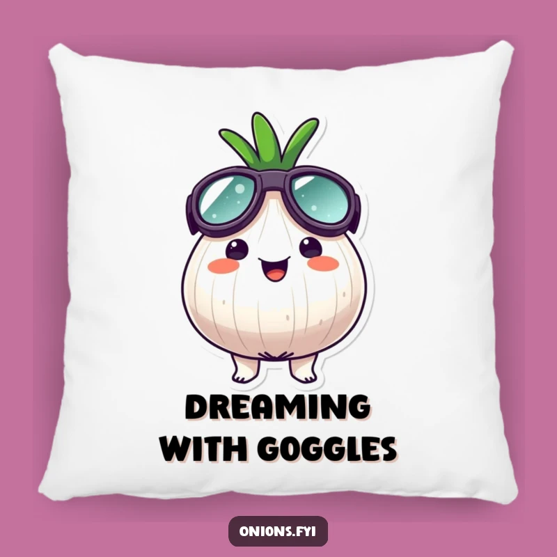 Funny Goggle Onion Pillow - Cozy Comfort for Happy Dreamers