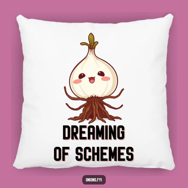 Funny Kawaii Onion Caper Pillow A Comfy and Hilarious Accent