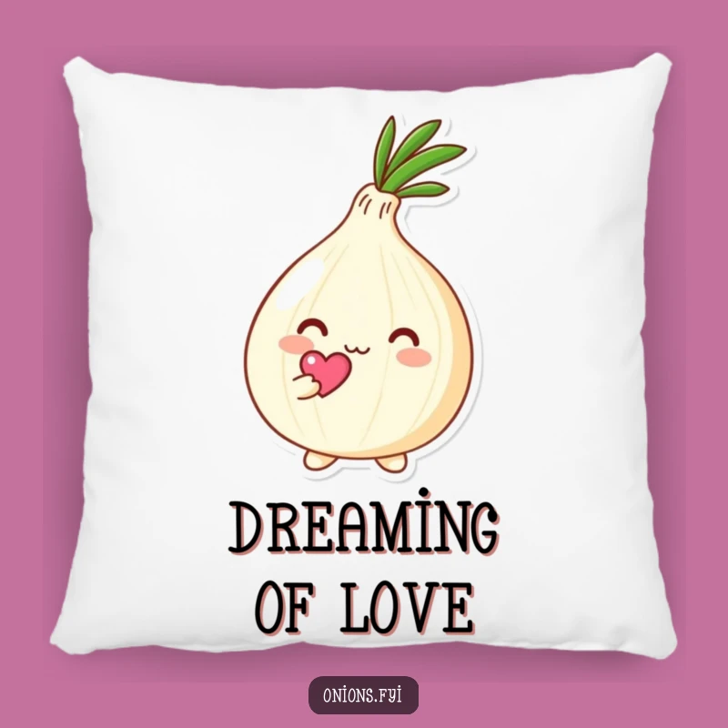 Funny Kawaii Onion Heart Pillow: Cozy Loving Onion Cushion Gift