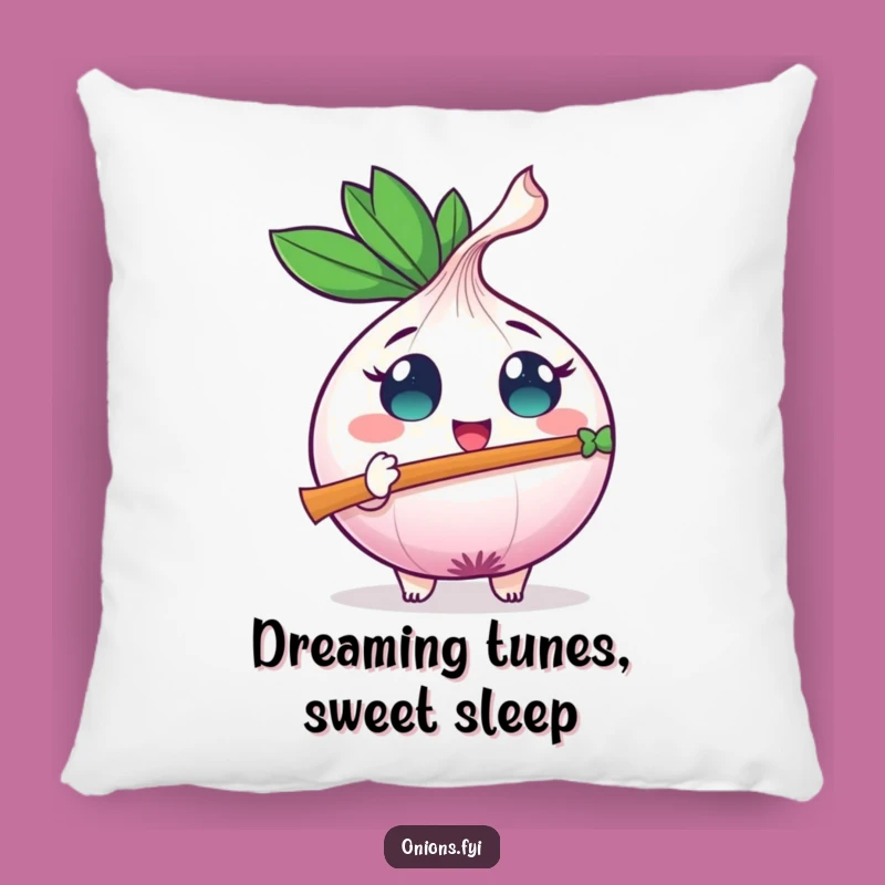 Funny Onion Flute Pillow: Comfort and Comedy, A Soft Melody for Your Home