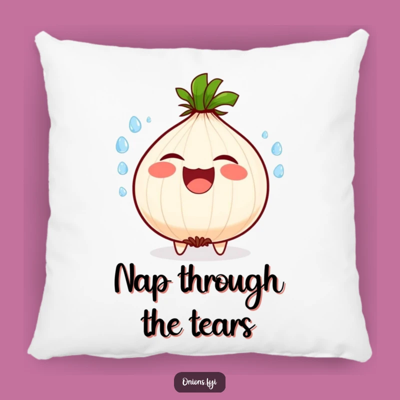 Funny Onion Pillow: Hilarious Laughing Vegetable Accent, Great Gift