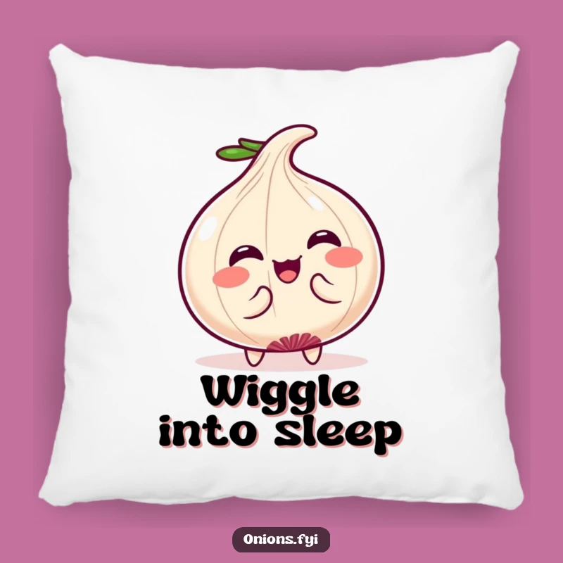 Funny Wiggle Pillow: Kawaii Onion Comfort, Perfect Cute Accent!