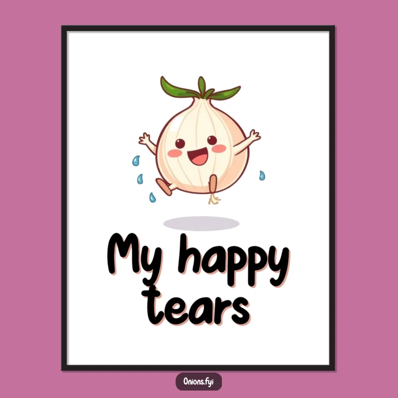 Funny Cartwheel Onion Art: Hilarious Emotional Decor