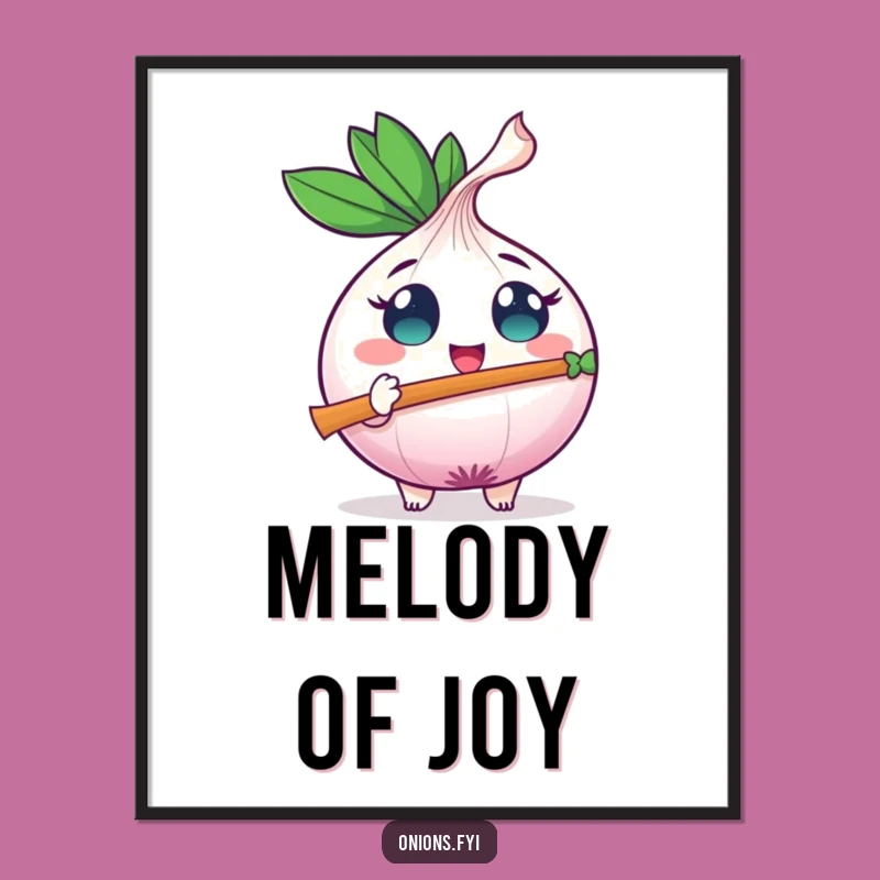 Funny Onion Flute Digital Art: Instant Music, Decorate with Joyful Melodies
