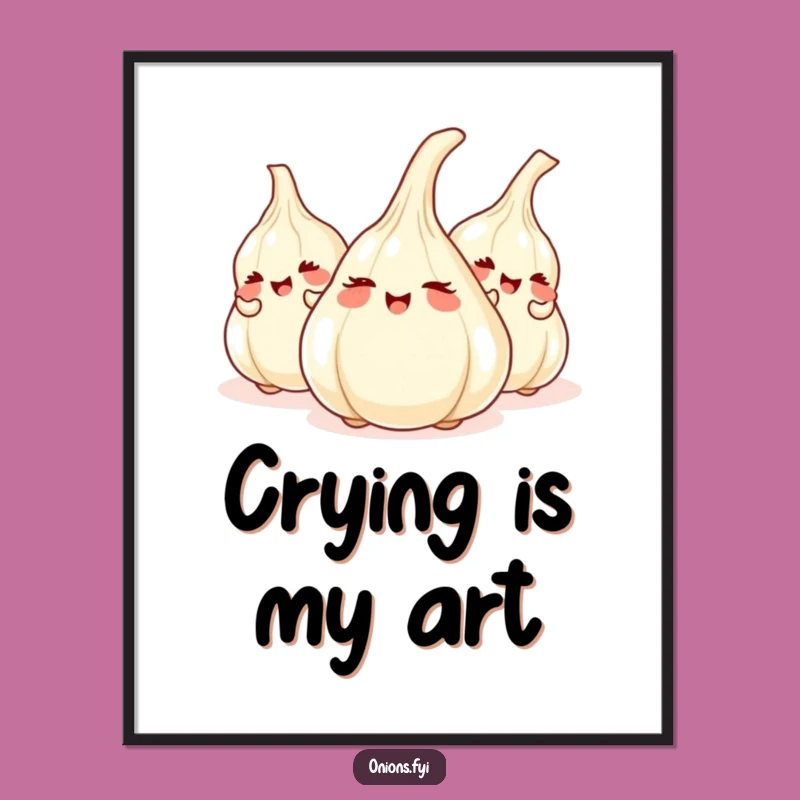 Funny Onion Hide-and-Seek Digital Art: Giggling Veggies, Instant Humor Download