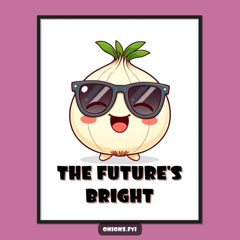 Funny Onion Sunglasses Digital Art: Instant Cool & Humorous Decor for Walls