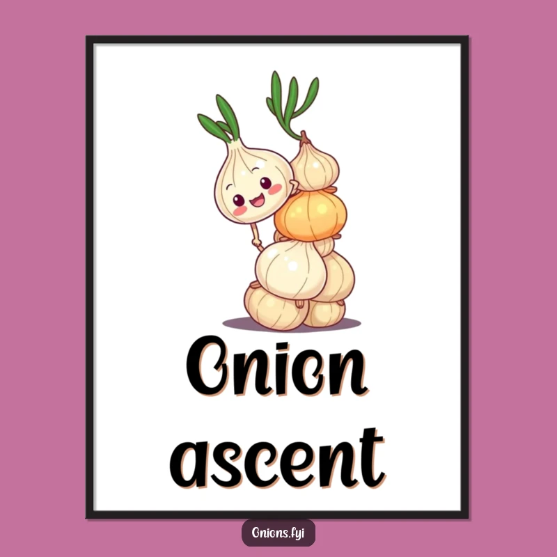 Funny Wobbly Onion Digital Art - Instant Download for Determined Decor