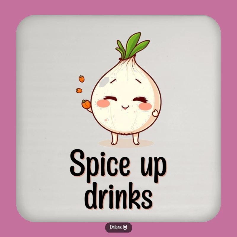 Funny Juggling Onion Coasters: Protect Surfaces with Skill