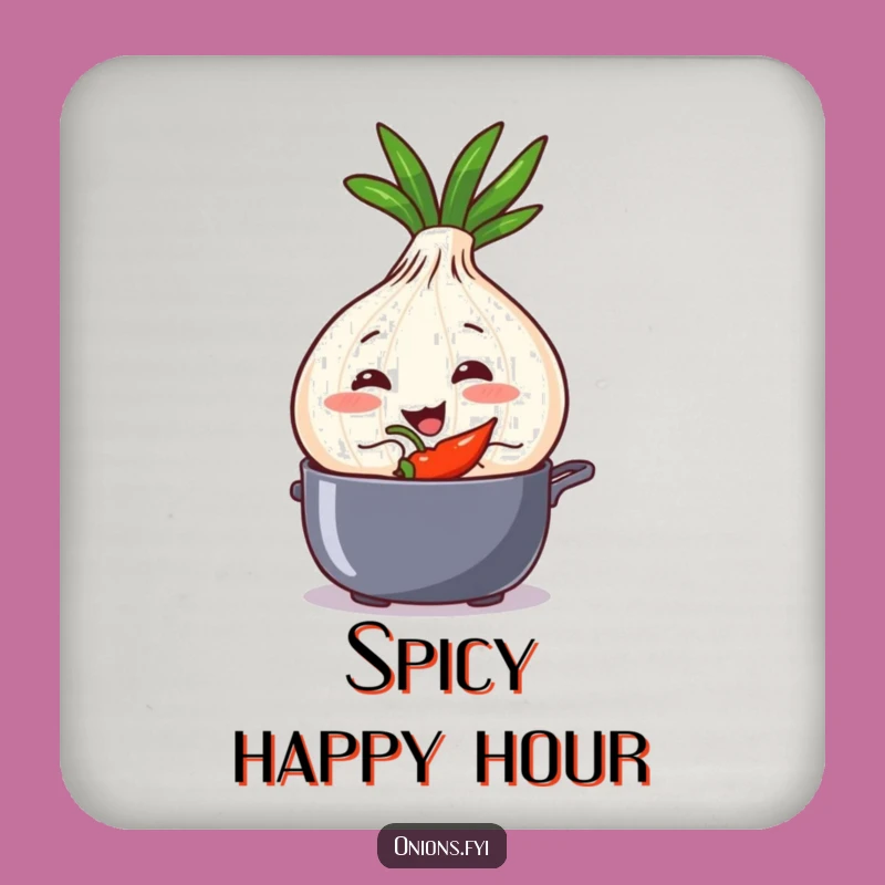 Funny Mischief Onion Coaster - Spicy Secret Protection Gift