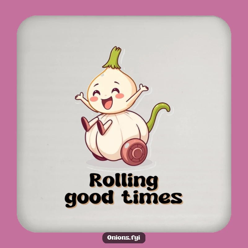 Funny Onion Garlic Ride Coaster - Protect Surfaces with Hilarious Veggie Style, Ideal Gift