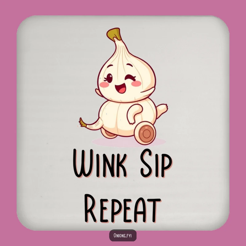 Funny Onion Garlic Ride Coaster: Protect with a Wink Funny Gift!