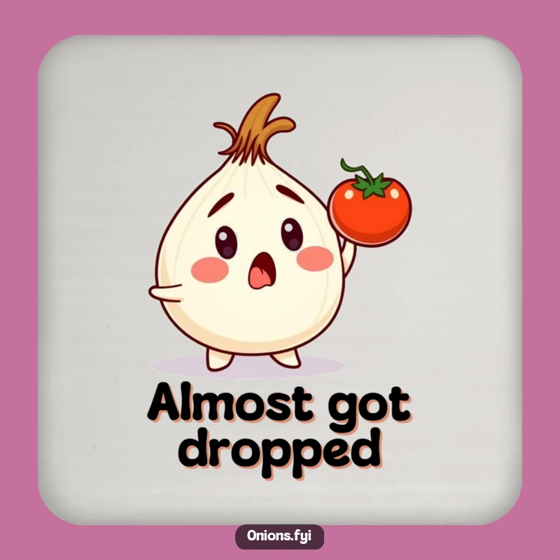 Funny Onion Vegetable Dodge Coaster - Hilarious Table Protection Gift