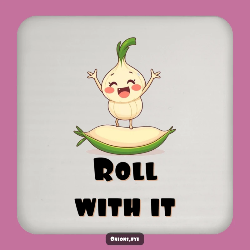 Funny Pea Rider Onion Coasters: Protect Surfaces with Humor