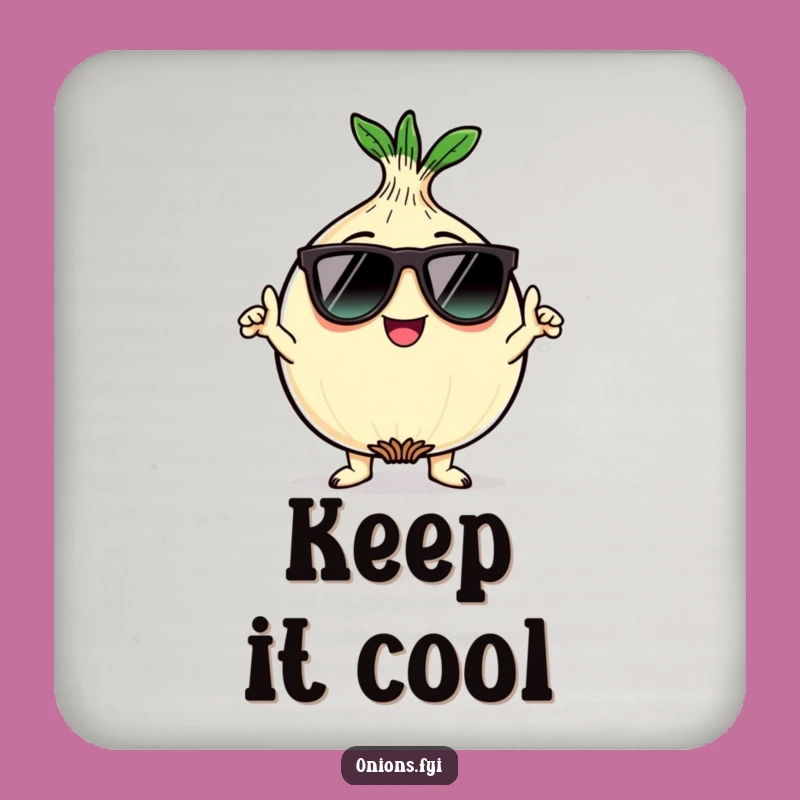 Funny Kawaii Onion Coaster: Cool Protection for Stylish Tables