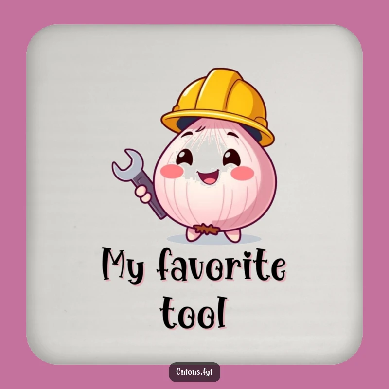 Funny Construction Onion Coasters: Protect Surfaces with Humor