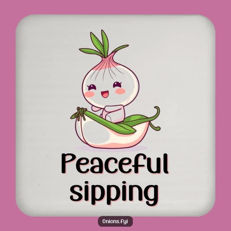 Funny Onion Pea Rider Coasters: Protect Surfaces with Whimsical Charm