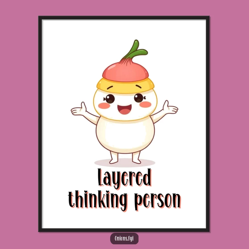 Funny Onion Juggling Poster: Decorate with This Hilarious Onion Artwork!