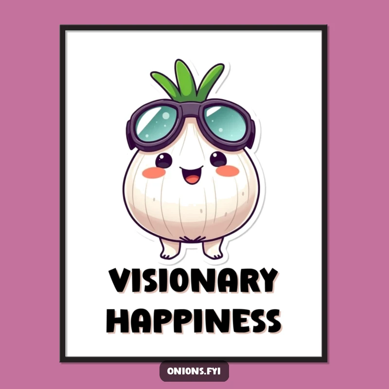 Funny Goggle Onion Poster - Hilarious Adventure Art for Your Walls