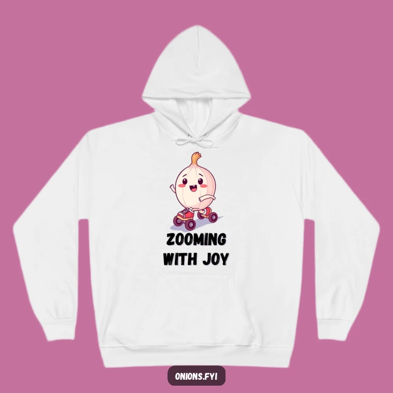 Cozy Funny Hoodie: Skating Onion Comfort, Happy Wheels Gift