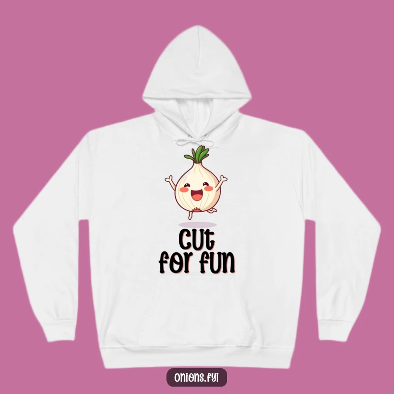Cozy Funny Onion Hoodie: Happy Chopped Kawaii Onion Gift for Warmth