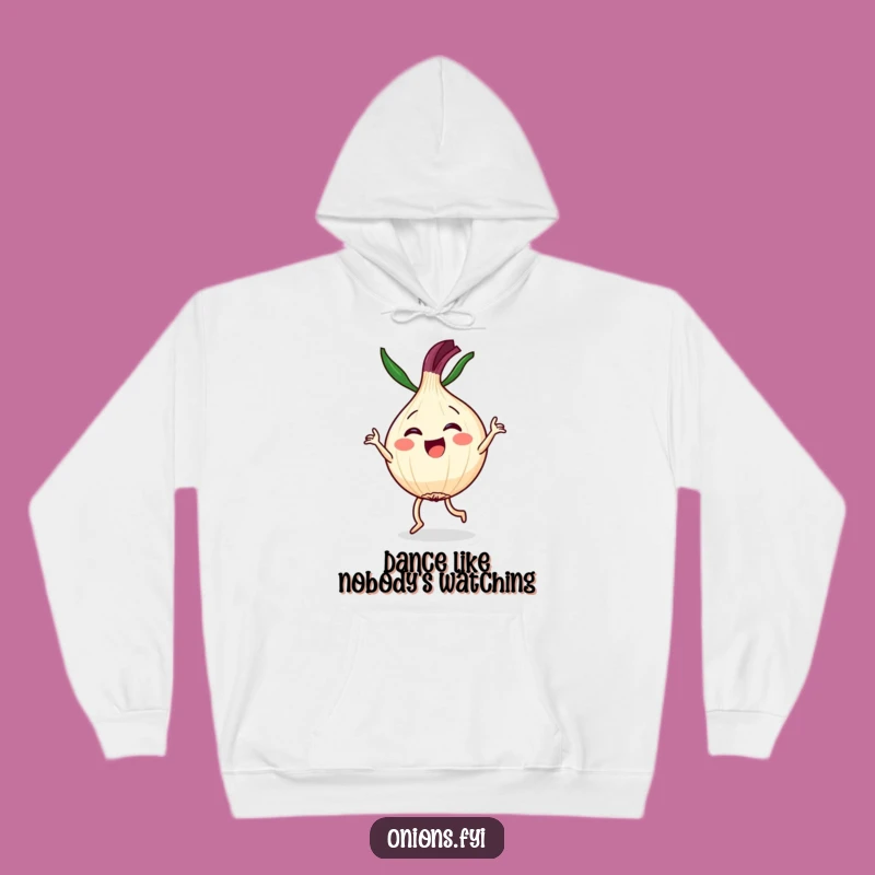 Kawaii Dancer Onion Hoodie: Joyful Dance, Cute & Funny, Cozy Gift