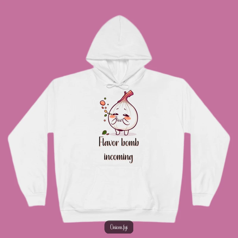 Funny Onion Sneeze Hoodie: Cozy Savory Herb Dust Comfort Funny Gift!