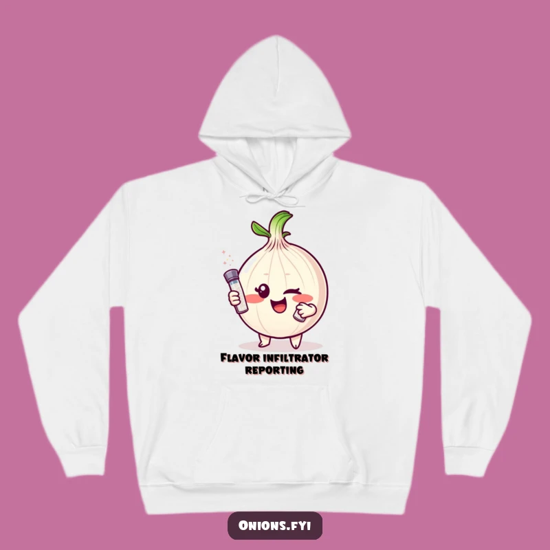 Funny Onion Wink Hoodie: Cozy & Sarcastic Gift for Onion Aficionados