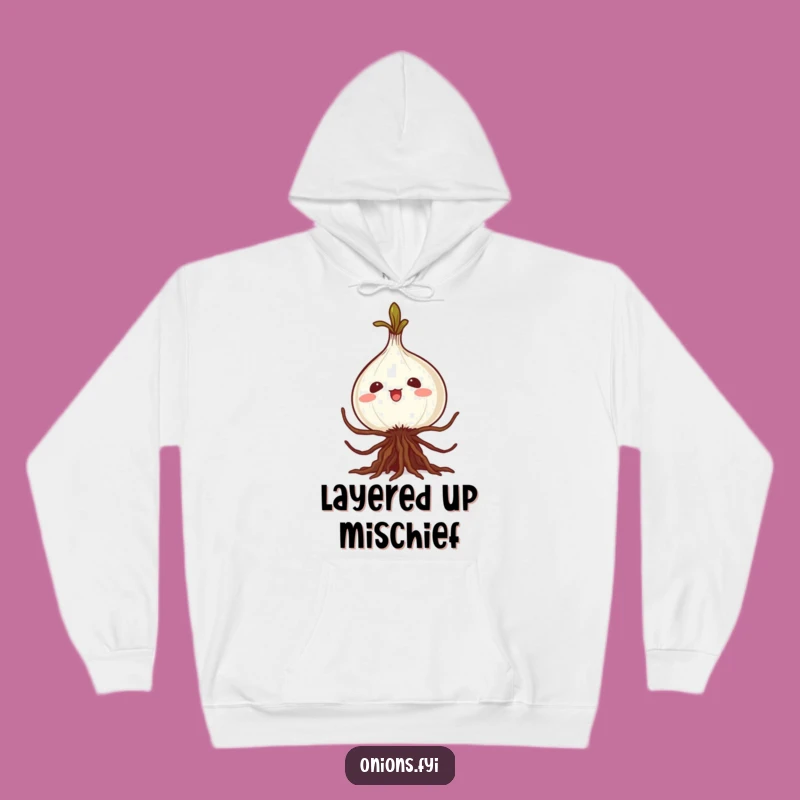 Funny Kawaii Onion Caper Hoodie Ultimate Cozy and Comical Comfort