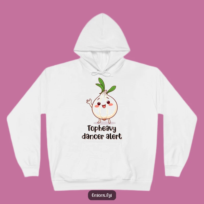 Funny Kawaii Onion Dance Hoodie - Cozy Up with Silly Dance Vibes