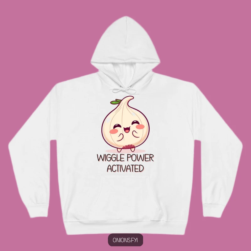Funny Kawaii Onion Hoodie: Cozy Wiggle Design, Perfect Cute Gift!