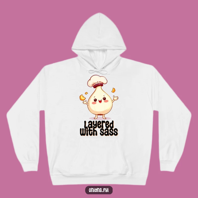 Funny Onion Chef Hoodie - Cozy Comfort with a Side of Culinary Chuckles!
