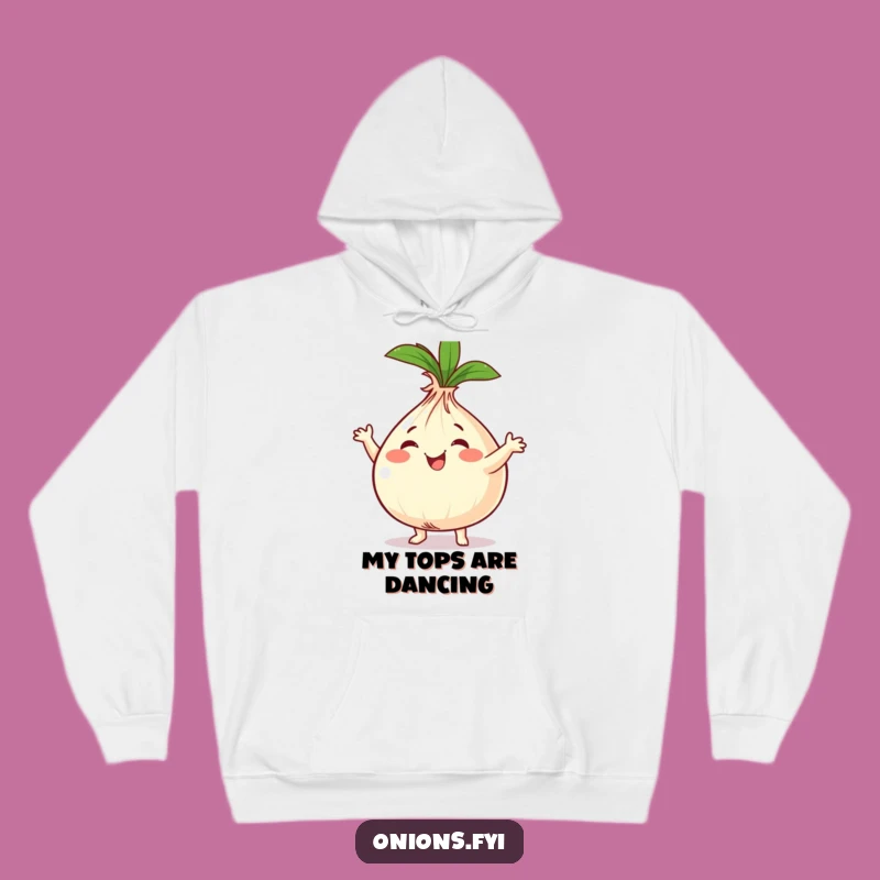 Funny Onion Dancer Hoodie - Cozy Veggie Boogie Gear for Fun