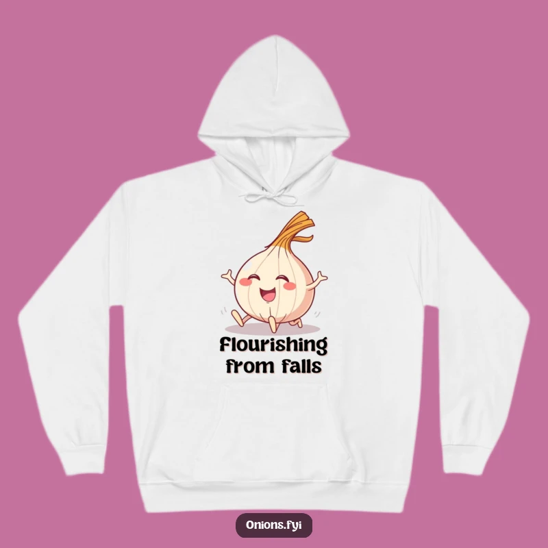 Funny Tripping Onion Hoodie: Cozy Comfort for Life's Funny Falls