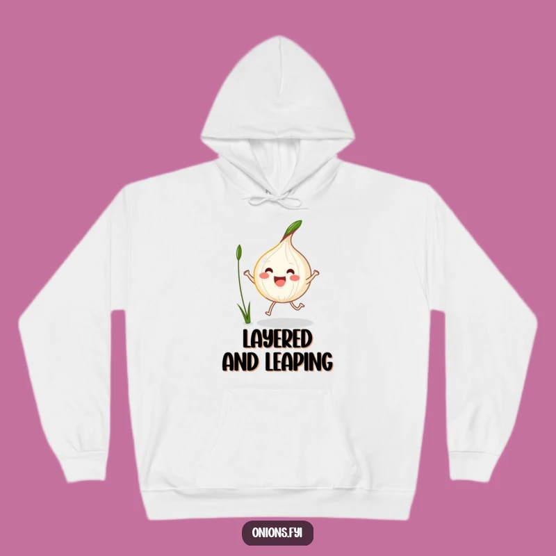 Funny Kawaii Onion Jump Rope Hoodie - Cozy Comfort for Active Fun