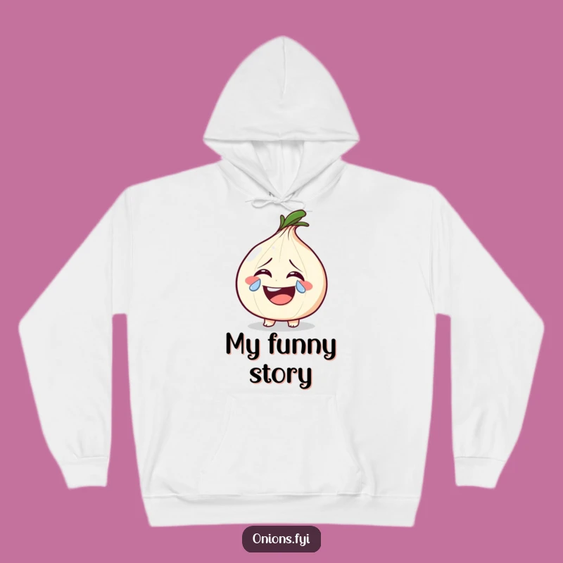 Cozy Funny Laughing Onion Tear Hoodie: Embrace Your Joyful Cries