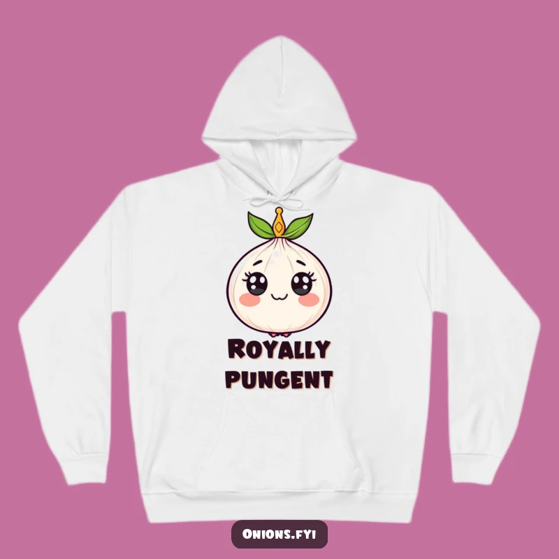 Funny Royal Onion Hoodie: Cozy Up in Crowned Veggie Humor