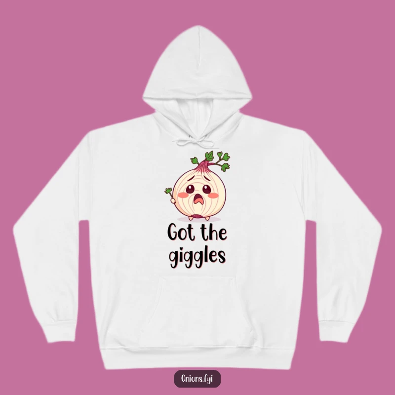 Tickled Onion Hoodie: Surprised Face, Parsley Fun, Cozy Funny Gift
