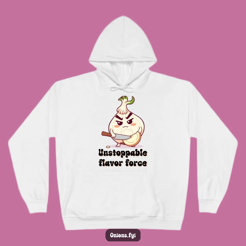 Funny Determined Onion Hoodie - Stay Warm and Focused on Your Goals!