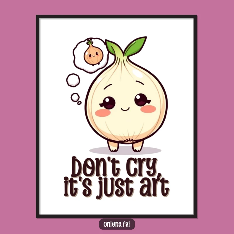 Free Printable Wall Art: Winking Onion, Quirky Downloadable Art for a Funny Home