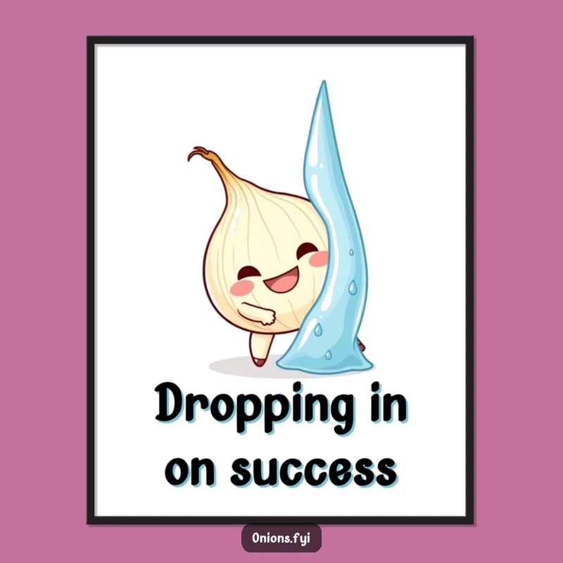 Free Printable Funny Onion Climbing Wall Art - Determined Downloadable Decor