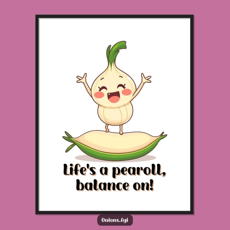 Free Printable Balancing Onion Art - Funny DIY Downloadable Humor for Quirky Decor