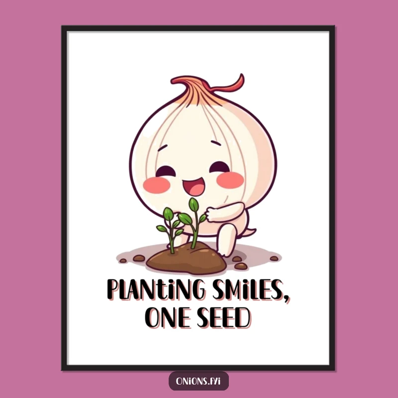 Free Printable Onion Planting Wall Art: Growing Inspiration Downloadable Decor