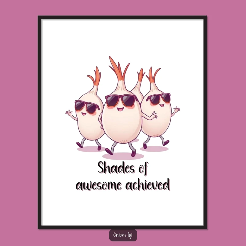 Funny Free Printable Wall Art: Dancing Onions Party Crew!