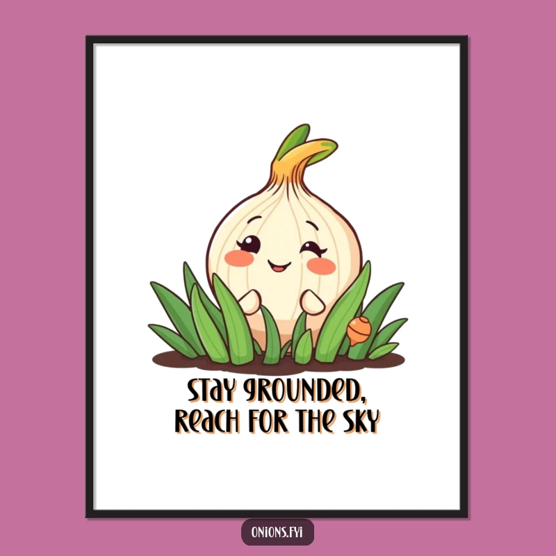 Funny Free Printable Wall Art: Peeking Onion, Garden Grin, Downloadable Quirky Decor