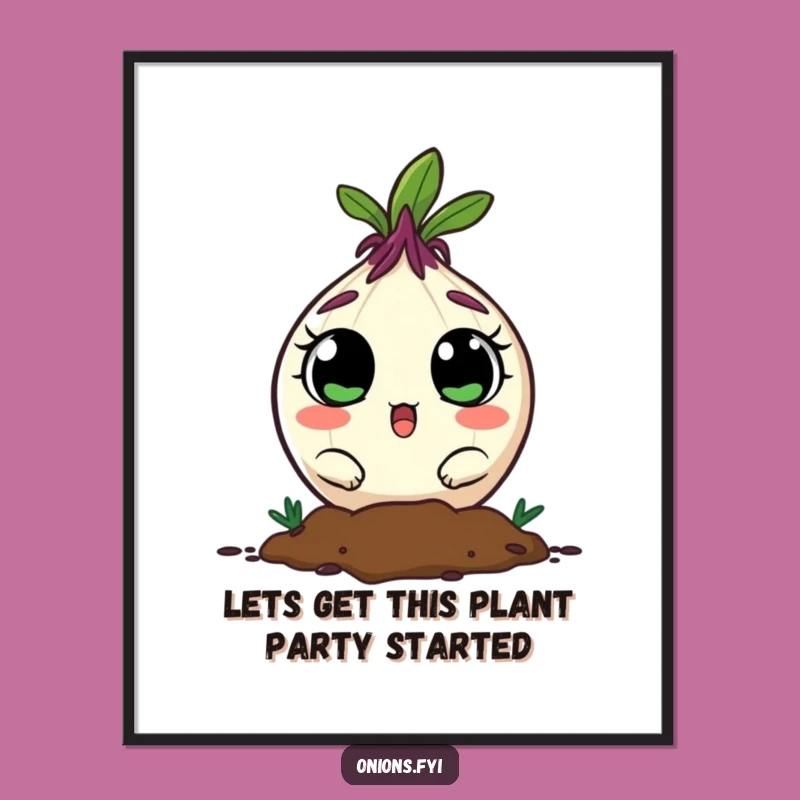 Funny Free Printable Wall Art: Surprised Onion Peeking, Humorous Downloadable Art for Your Home
