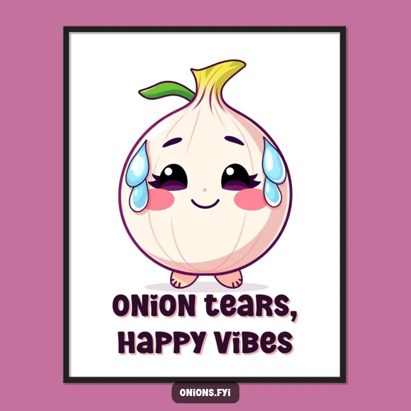 Free Printable Wall Art: Teary Onion Guy, Quirky Downloadable Gift!