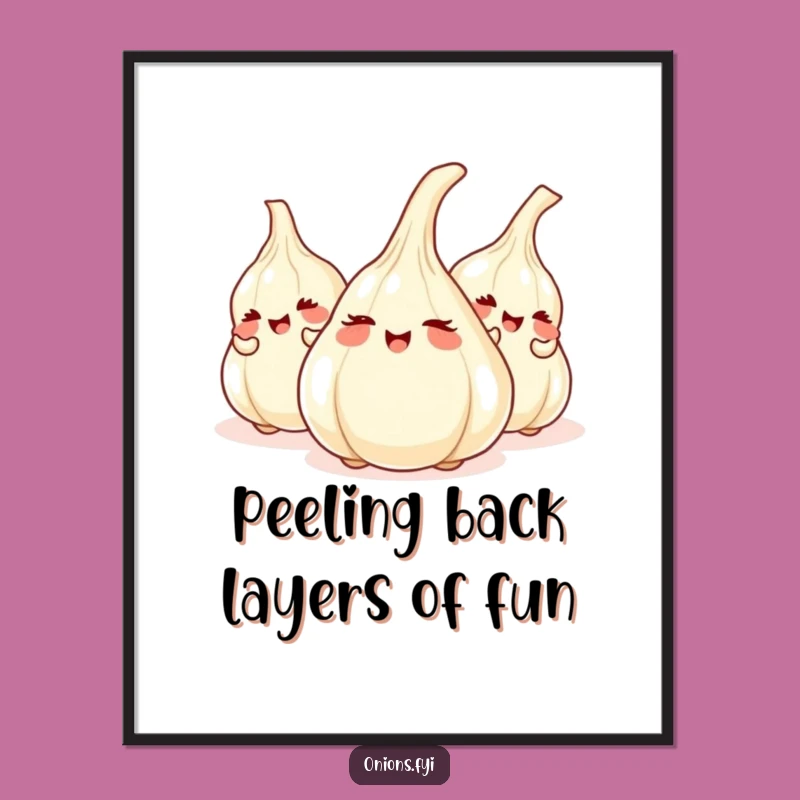 Funny Free Printable Wall Art: Giggling Onion Hide-and-Seek Fun - Downloadable Quirky Decor