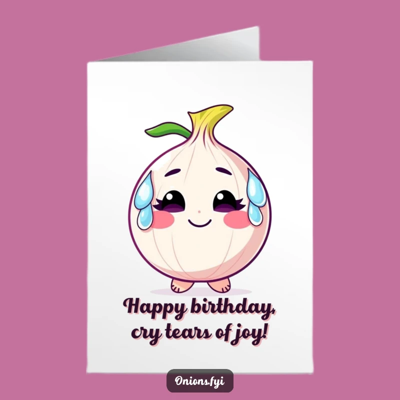 Free Printable Birthday Card: Teary Onion Guy, Hilarious Downloadable Gift!