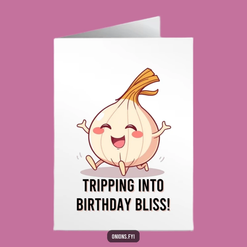 Free Printable Funny Onion Birthday Card - Comical Tumble Downloadable Gift