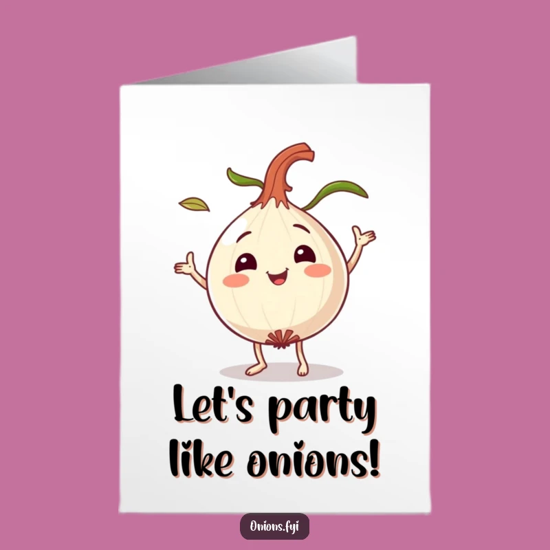 Funny Free Printable Onion Birthday Card - Dancing Leaves Downloadable Humor Gift
